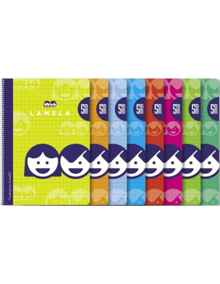 Cuaderno espiral fº 80h 70g 5mm cuadrovia cubierta basica